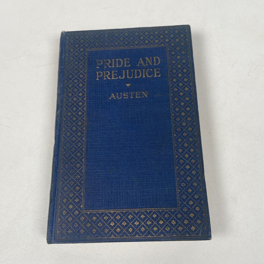 Pride and Prejudice Jane Austen Vintage 1920s JH Sears Blue Gilt Hardcover